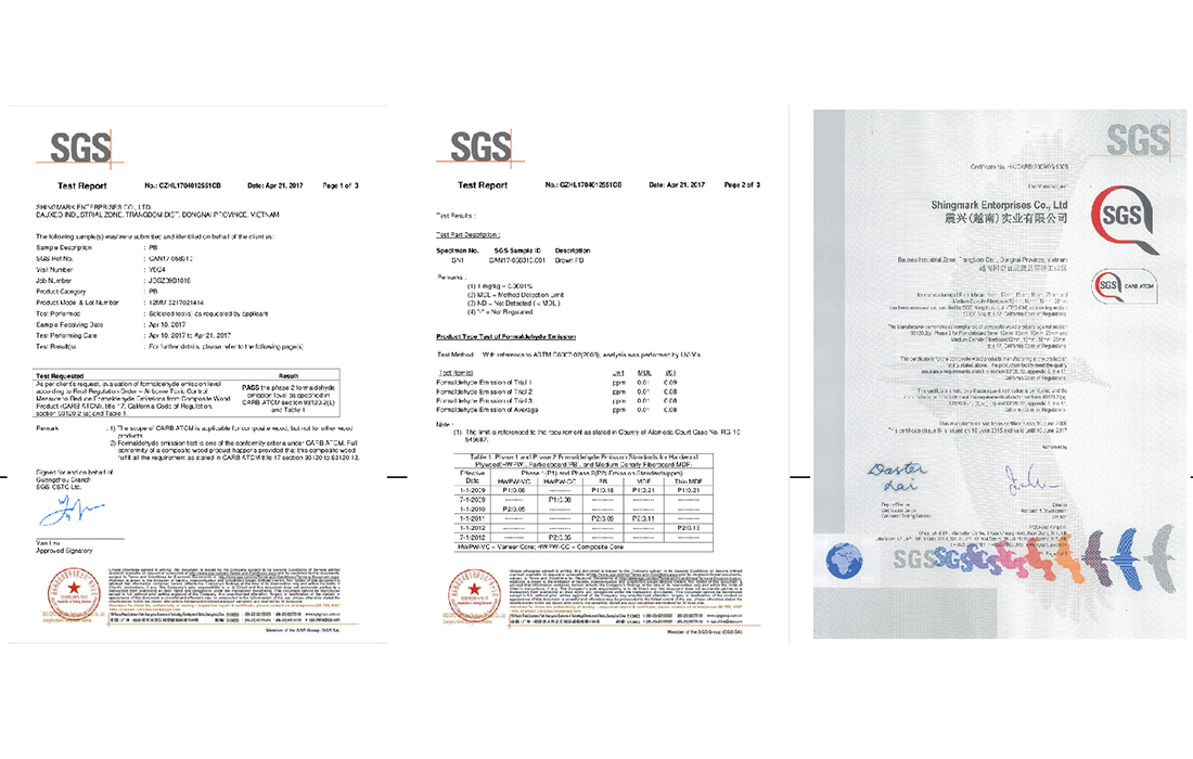 美国CARB（P2）甲醛释放量认证